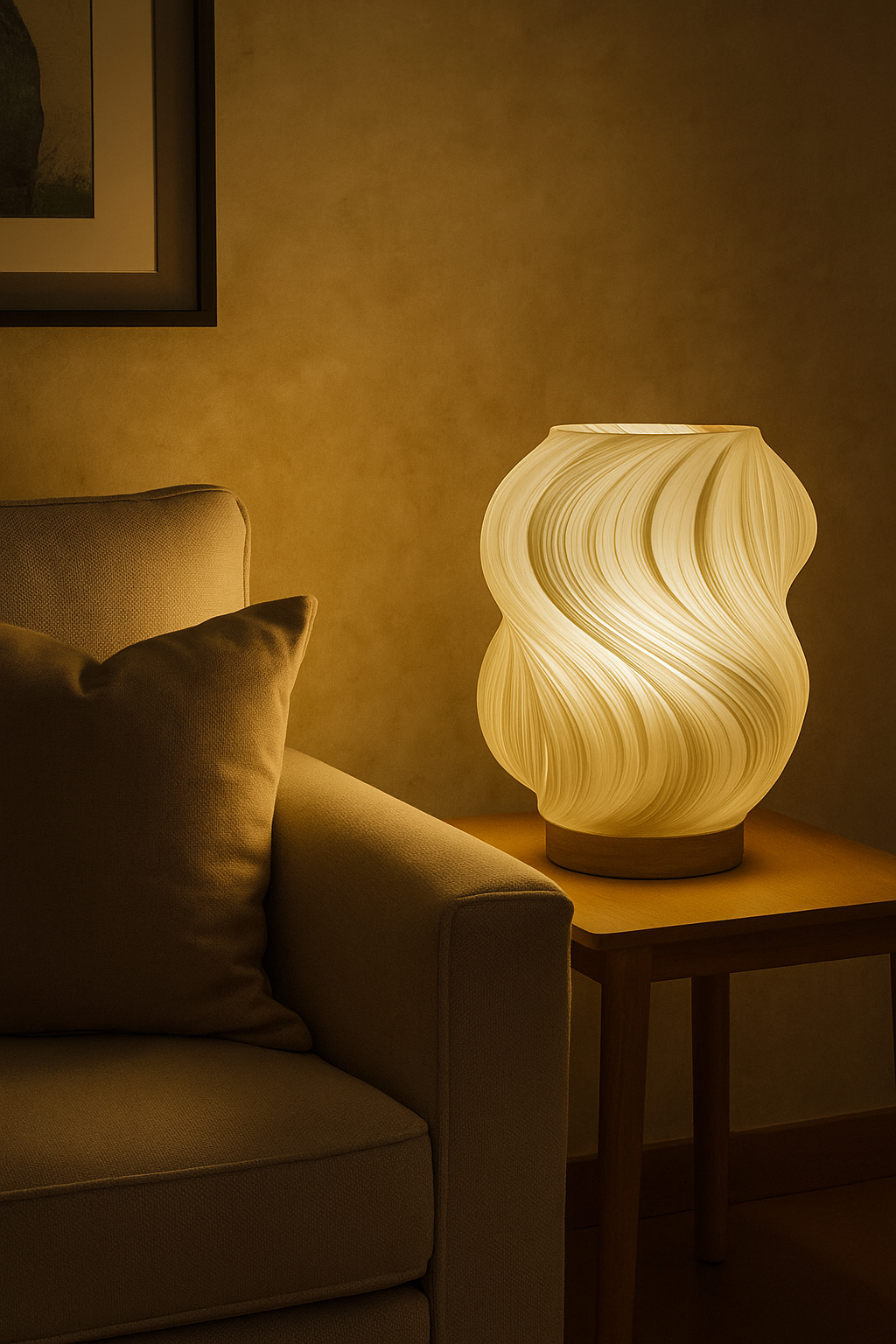 Brisa Lamp – Breezy Sculptural 3D-Printed Table Light