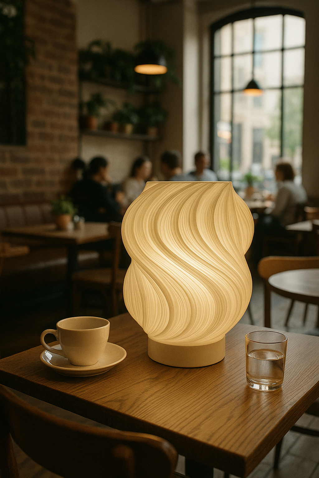Brisa Lamp – Breezy Sculptural 3D-Printed Table Light