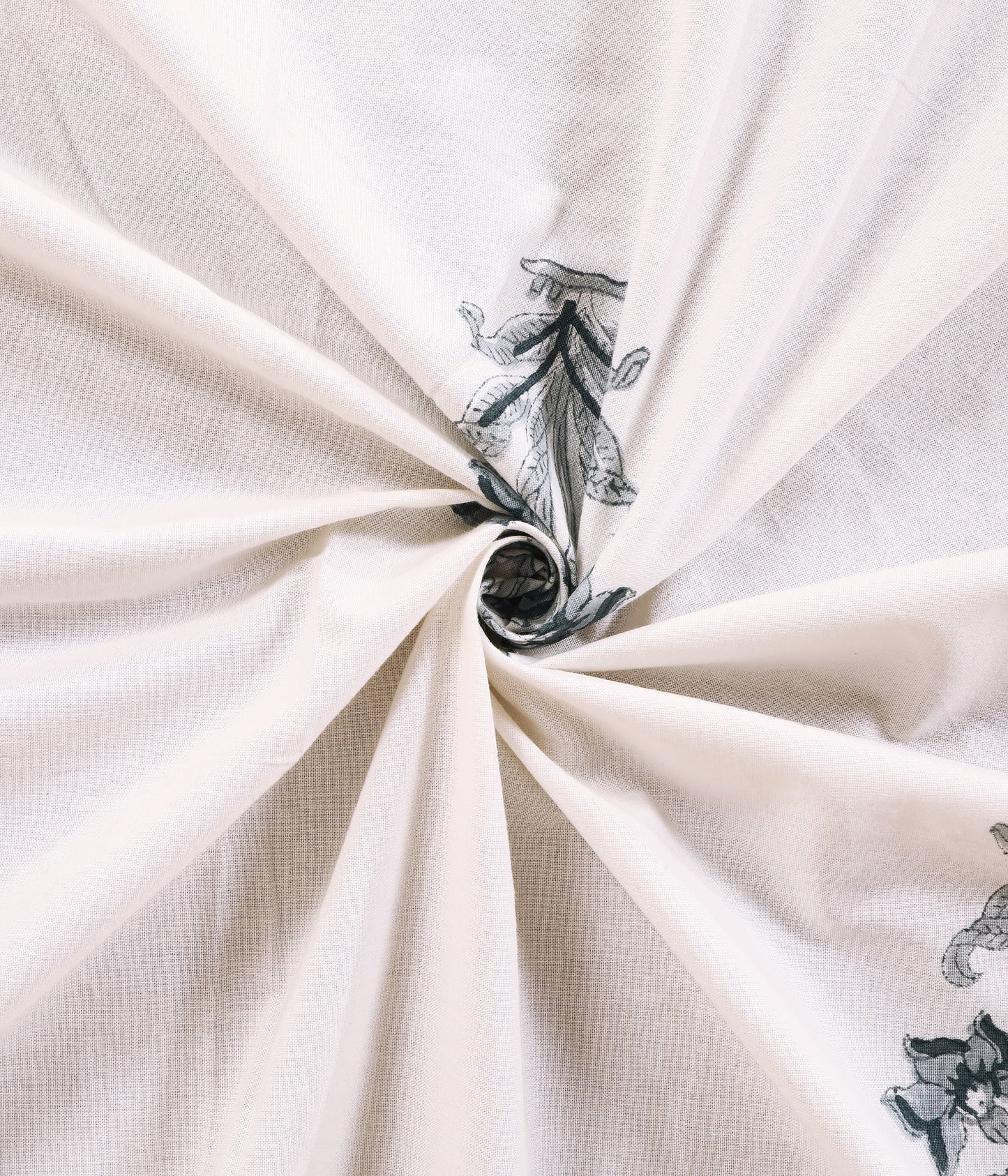 Neel Kamal / Indigo Bloom Bedsheet
