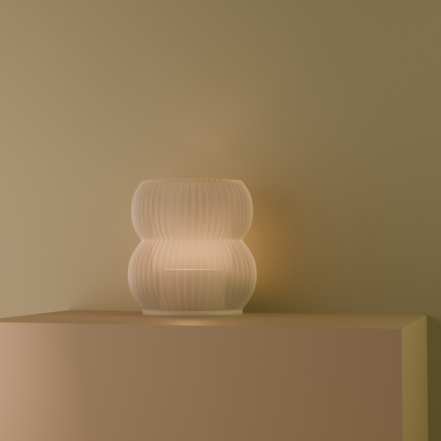 Copo tea light shade from Highmour, featuring a modern design with soft lighting effects