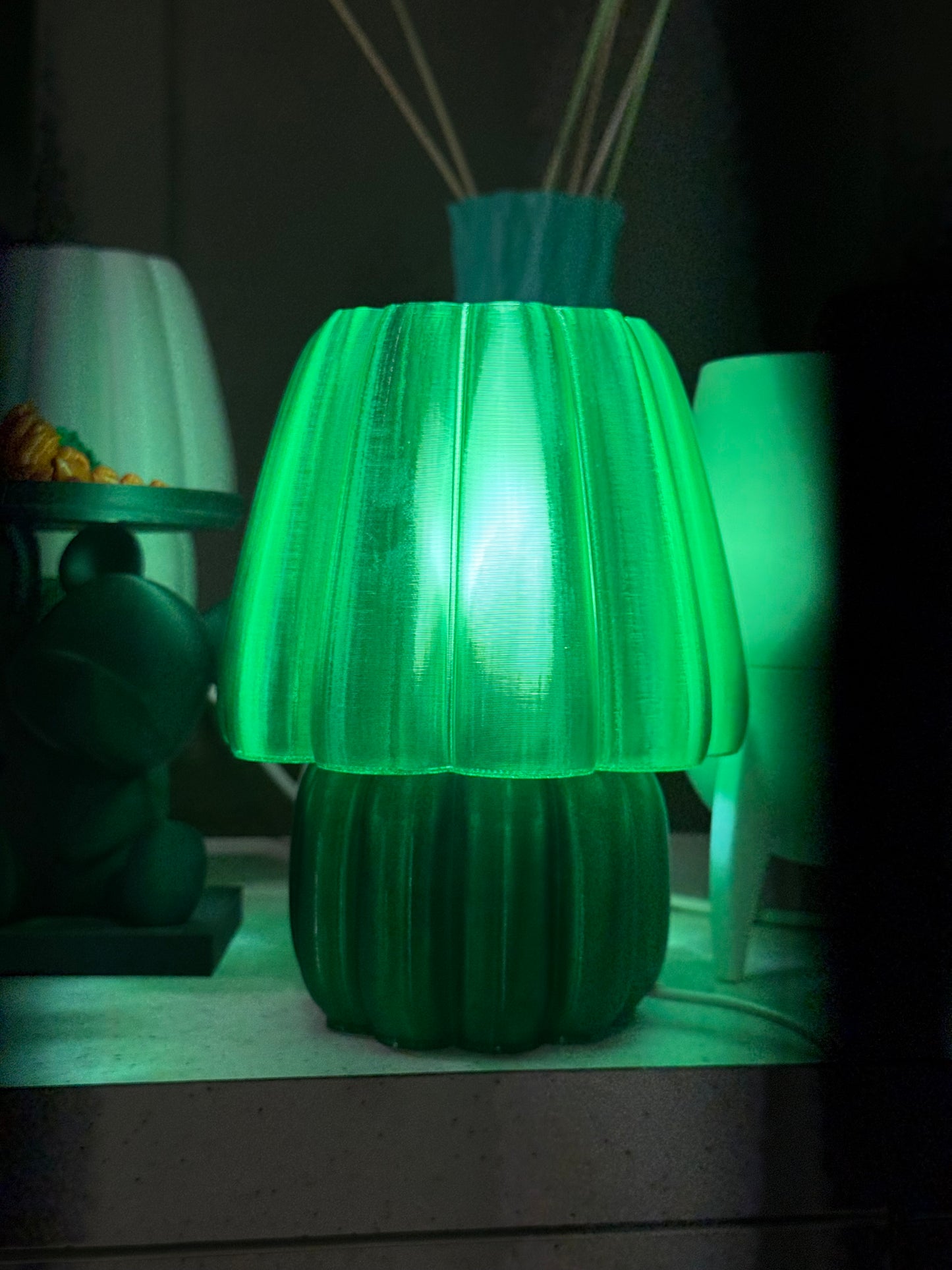 My Store Soft Glow Night Lamp with a green shade, perfect for creating a soothing atmosphere