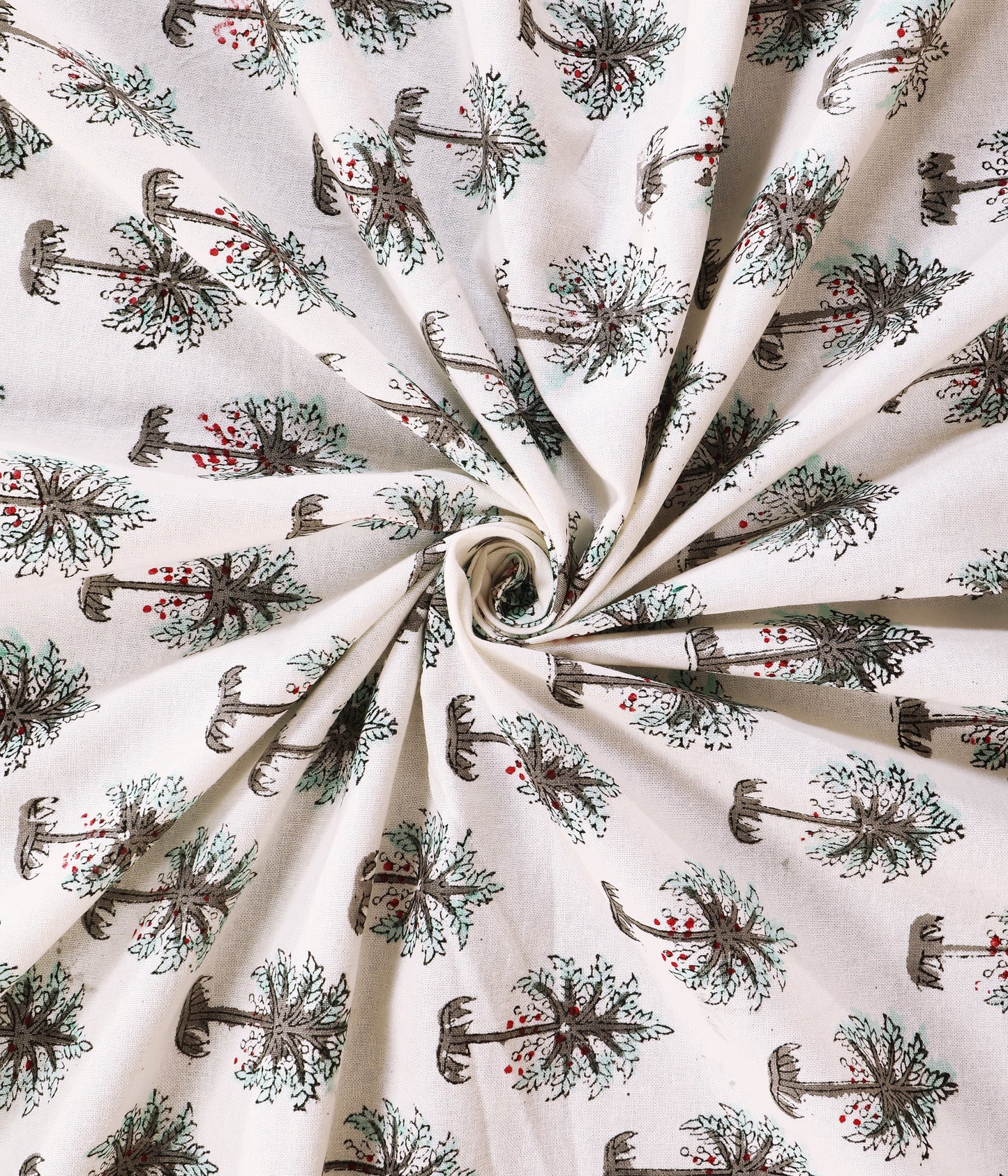 THE HIGHMOUR BLOOMLINE collection bedsheet with block print design in pure cotton from Jaipur