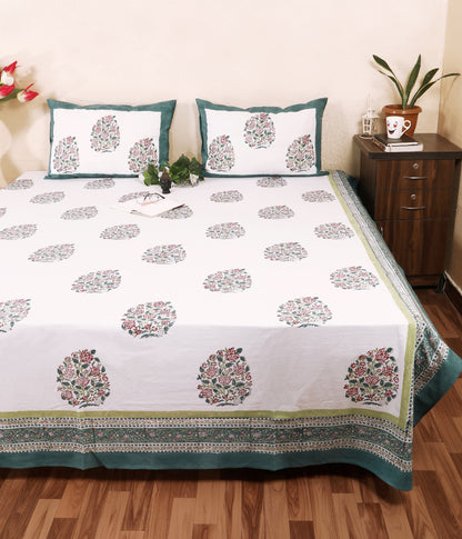 Bagh-e-Saaz / Verdant Bloom Bedsheet