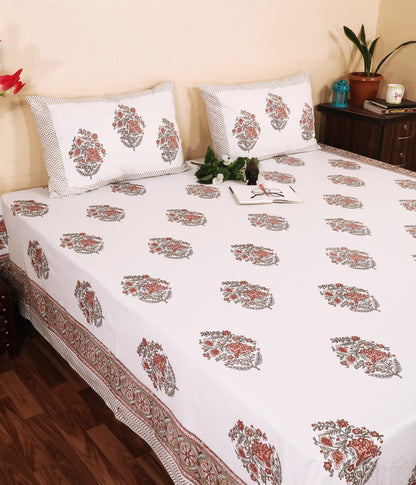 Surajkund Phool / Rustic Bloom Bedsheet