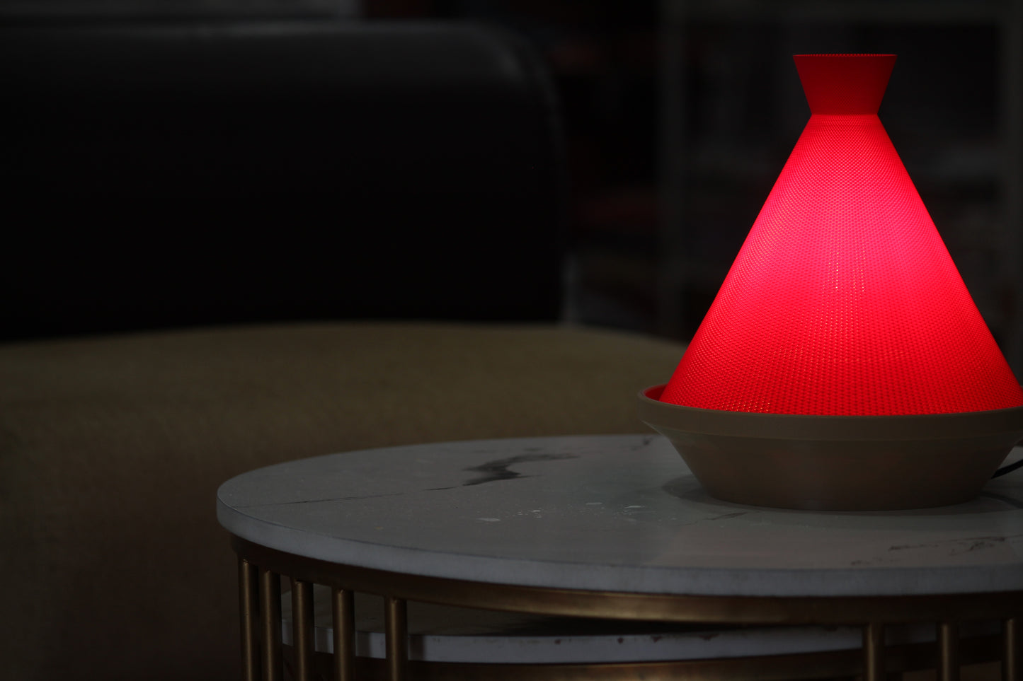 Highmour Pyra Lamp – 3D Printed Cone Table Lamp