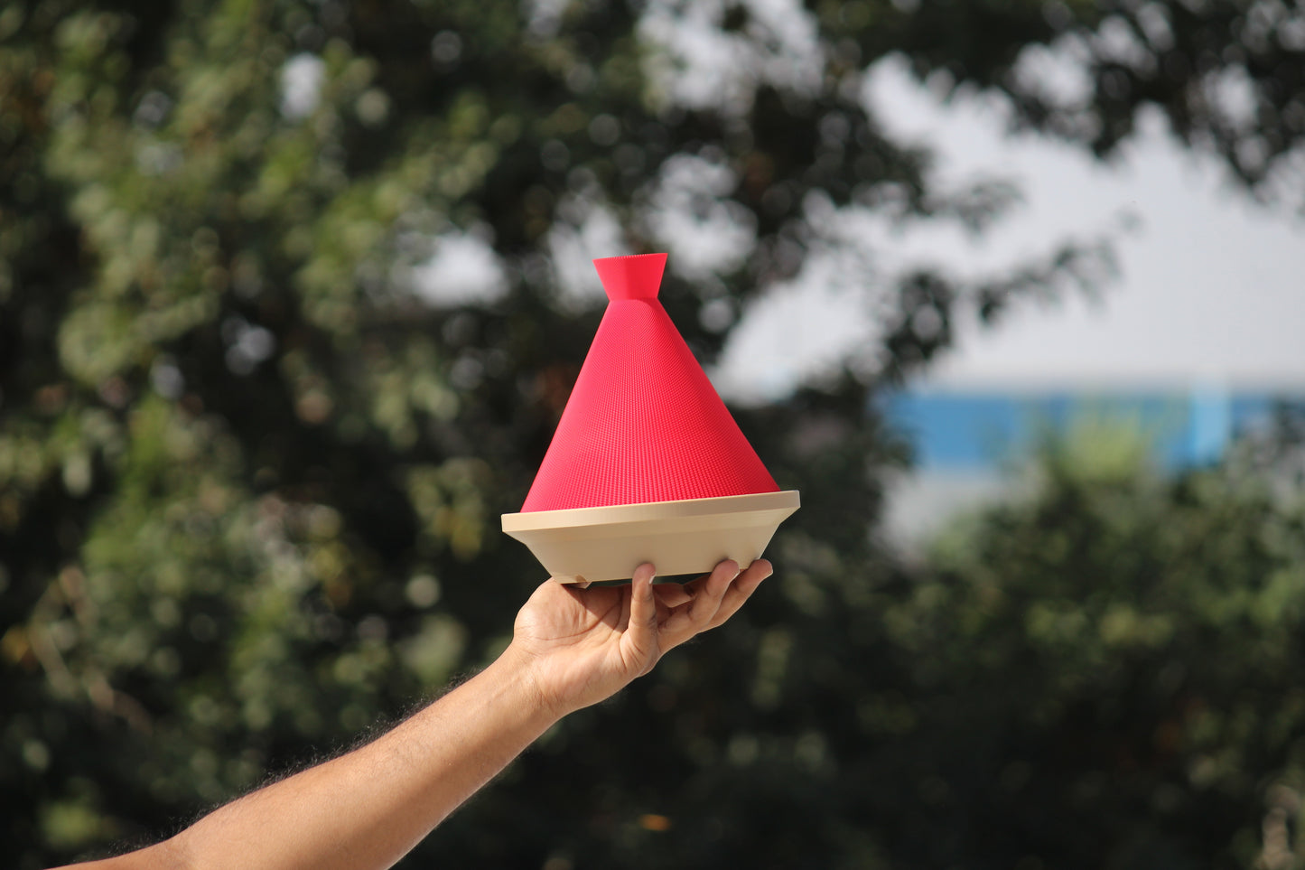 Highmour Pyra Lamp – 3D Printed Cone Table Lamp