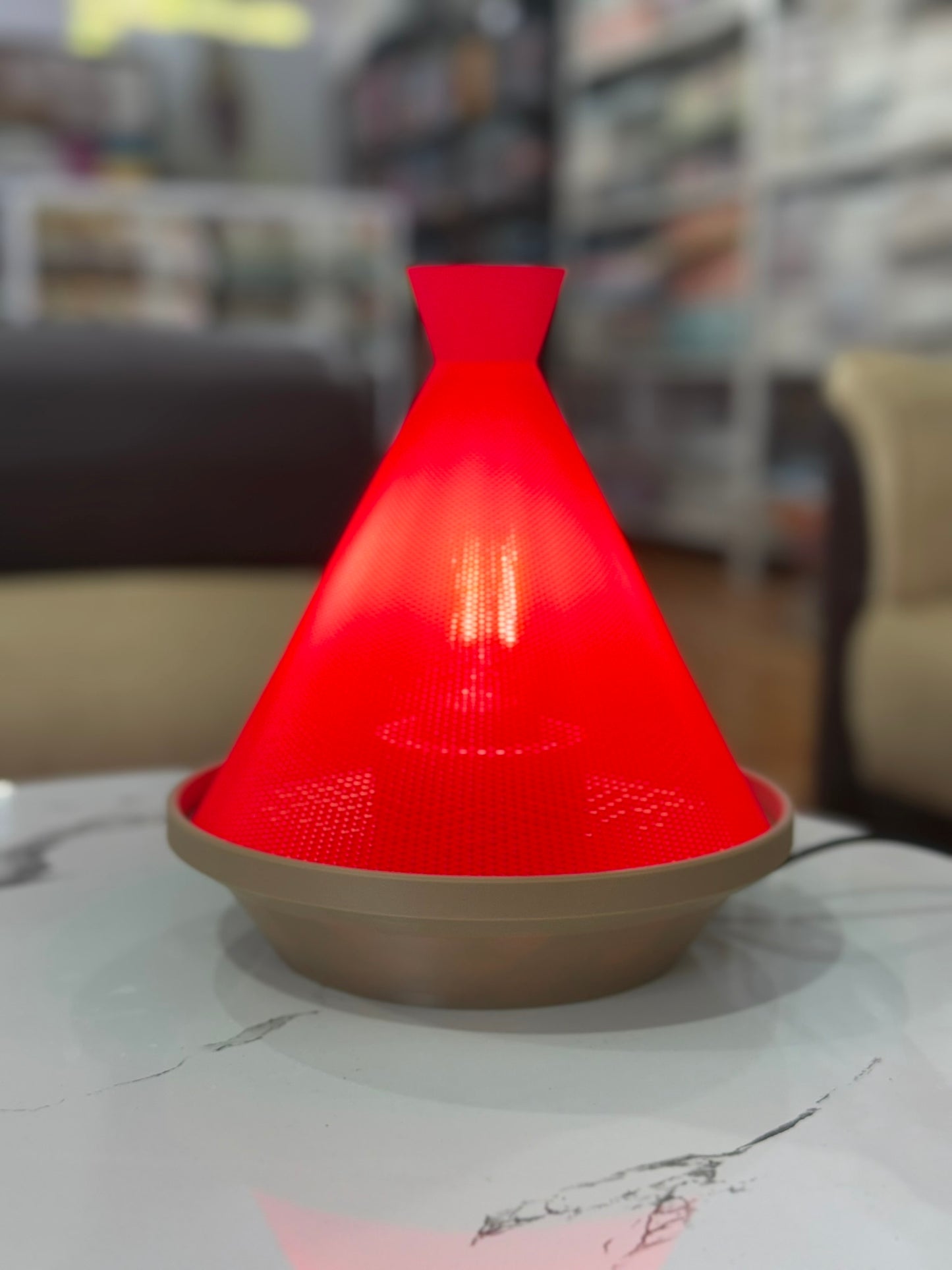 Highmour Pyra Lamp – 3D Printed Cone Table Lamp