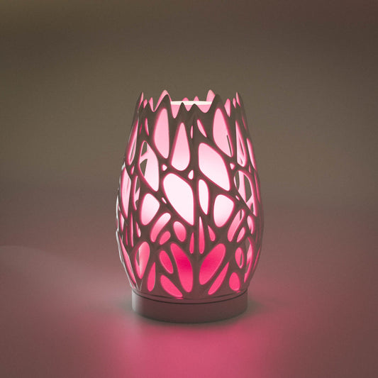 Highmour aesthetic organic lamp with a unique design and soft pink glow for stylish home decor