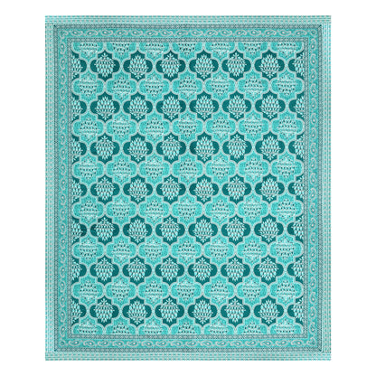 Crimson Lotus Double Cotton Bedsheet (90×100 in.)