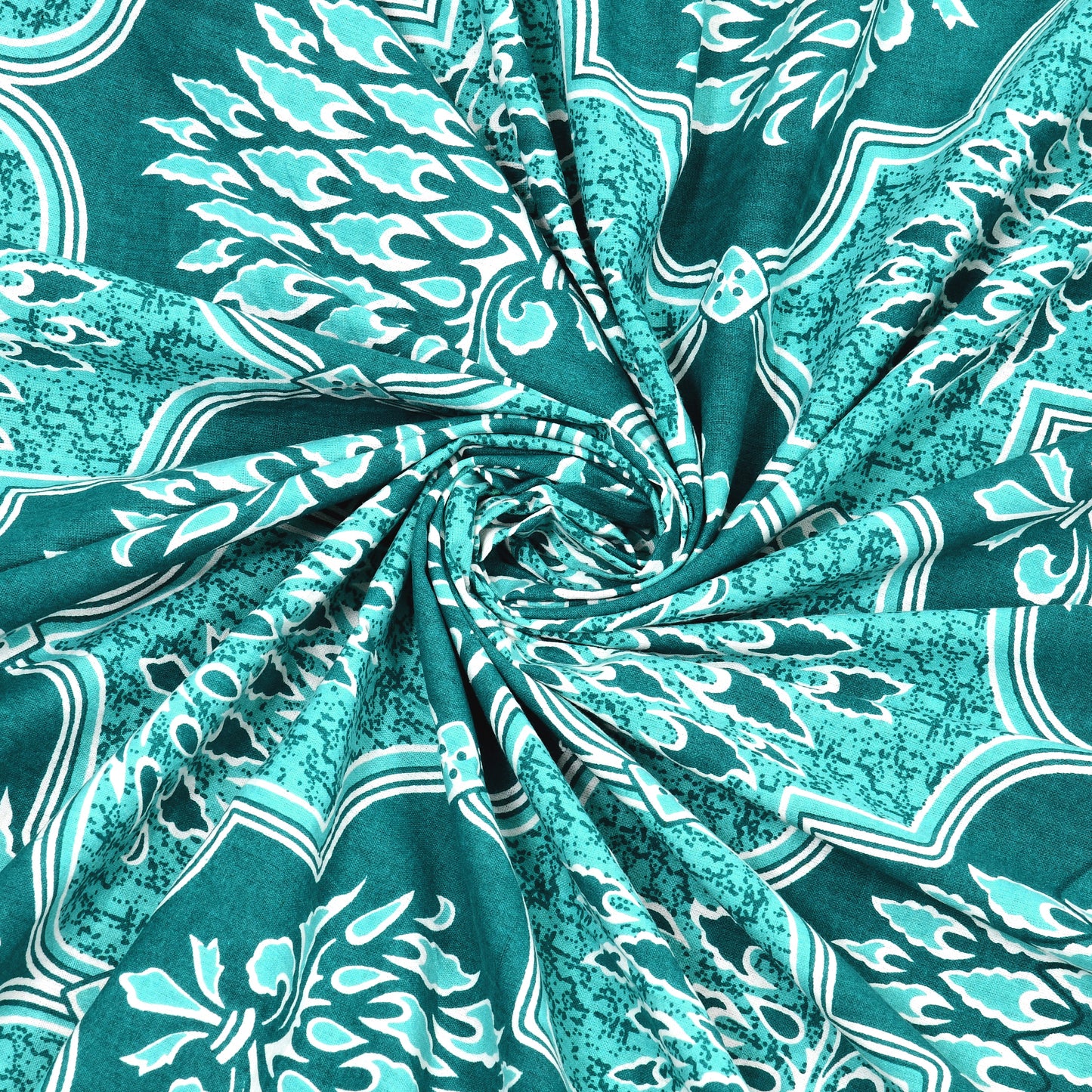 Crimson Lotus Double Cotton Bedsheet (90×100 in.)