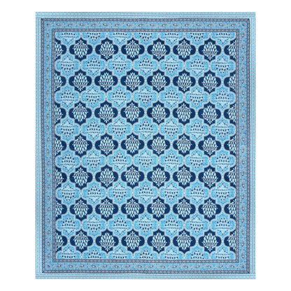 Crimson Lotus Double Cotton Bedsheet (90×100 in.)