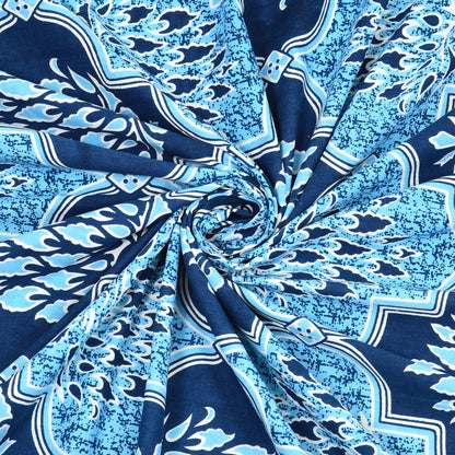 Crimson Lotus Double Cotton Bedsheet (90×100 in.)