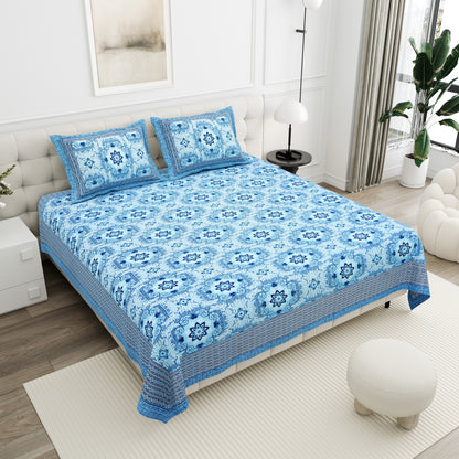 Amber Mirage Double Cotton Bedsheet (90×100 in.)