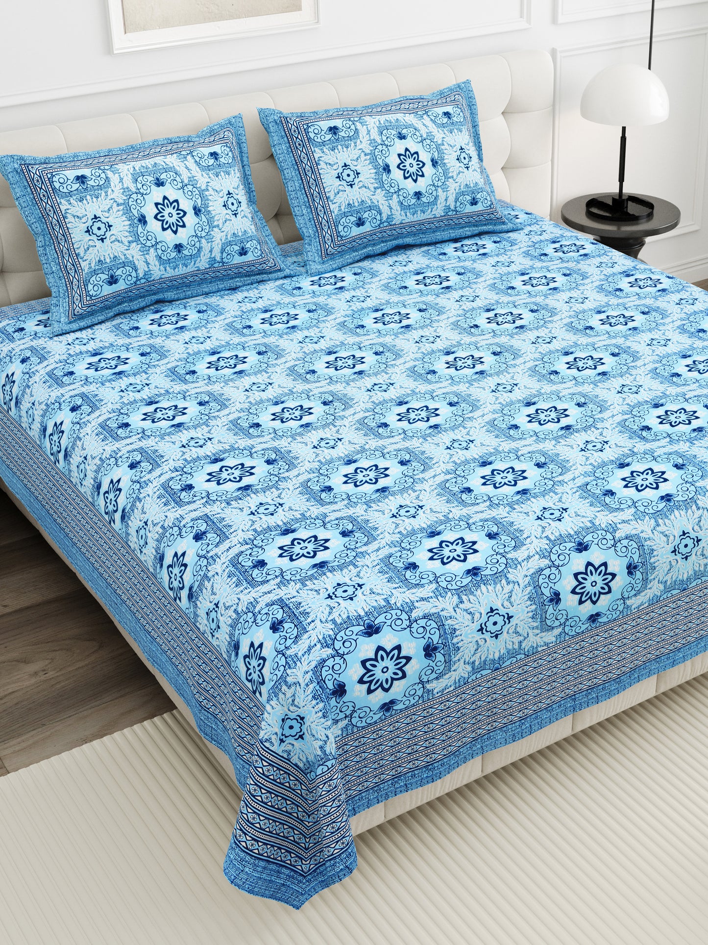 Amber Mirage Double Cotton Bedsheet (90×100 in.)