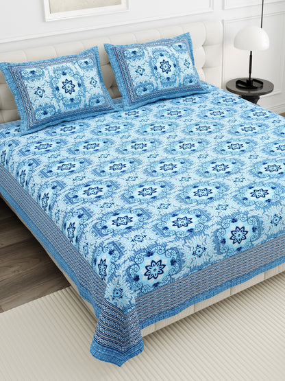 Amber Mirage Double Cotton Bedsheet (90×100 in.)