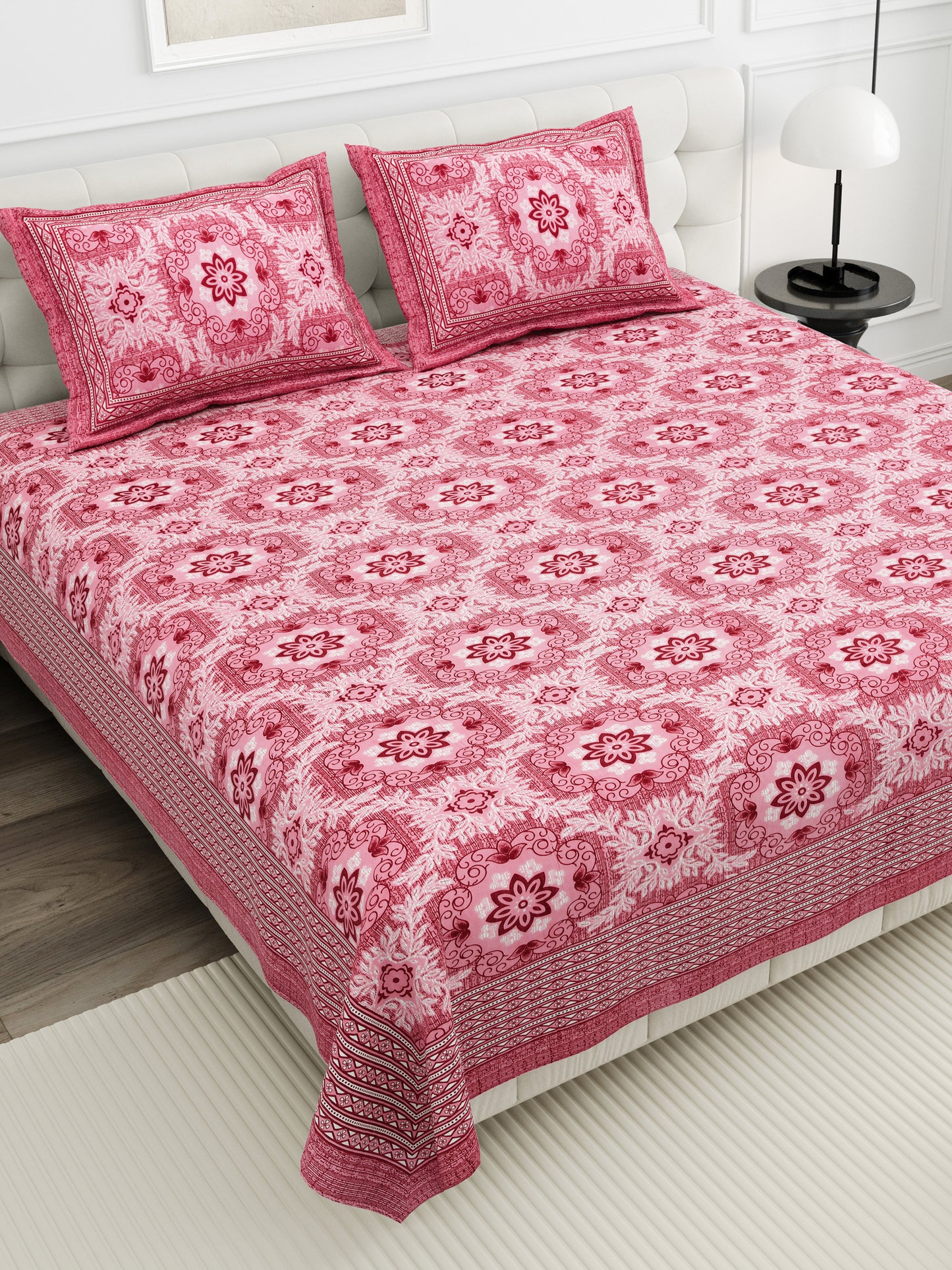 Amber Mirage Double Cotton Bedsheet (90×100 in.)