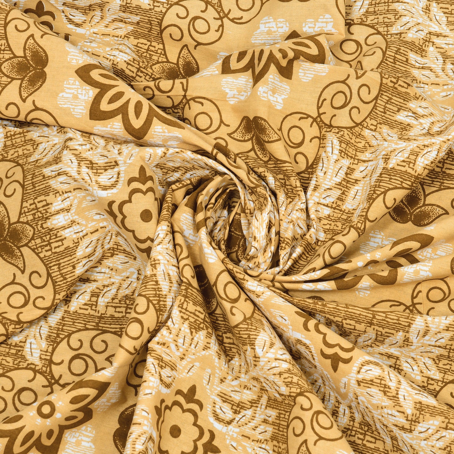 Amber Mirage Double Cotton Bedsheet (90×100 in.)