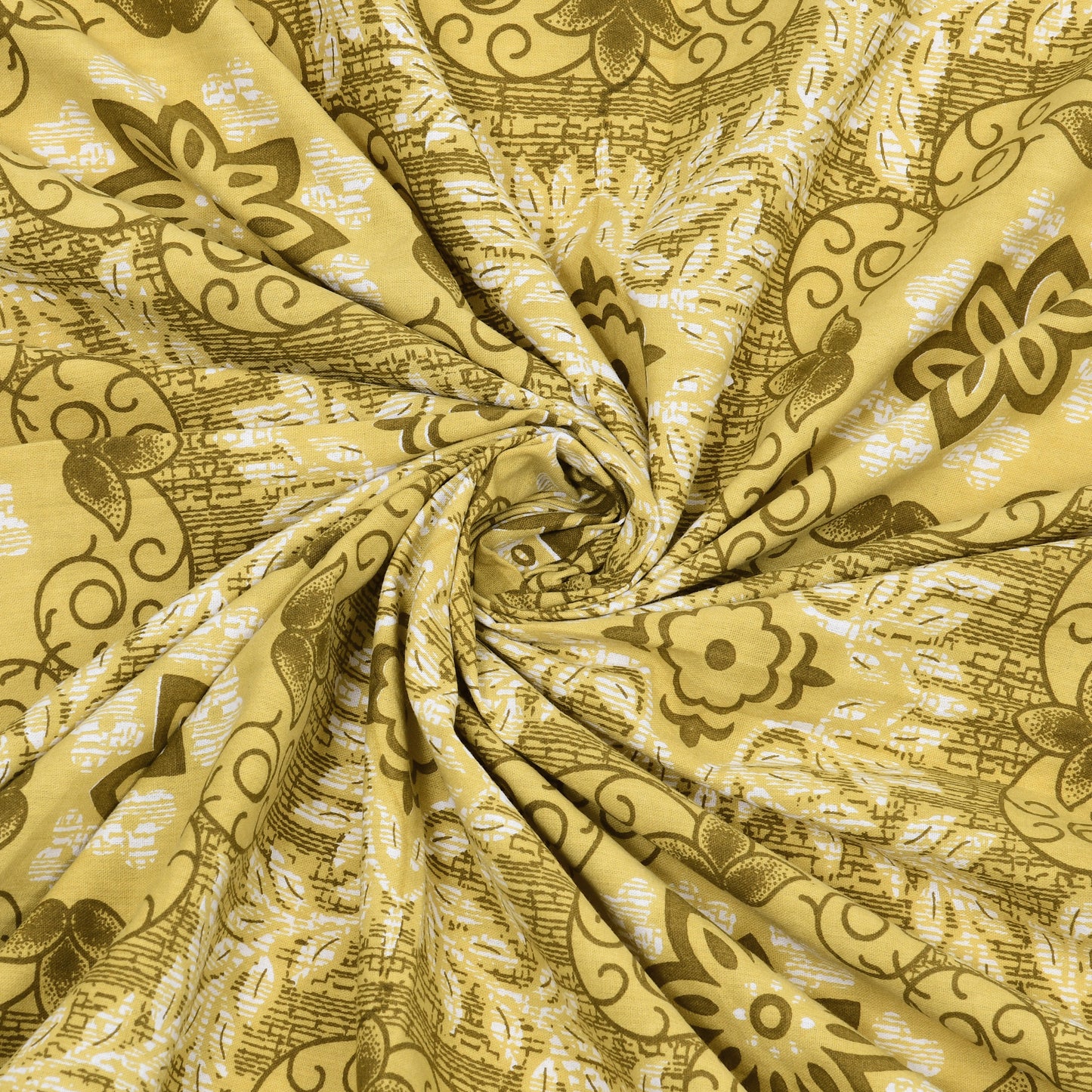 Amber Mirage Double Cotton Bedsheet (90×100 in.)