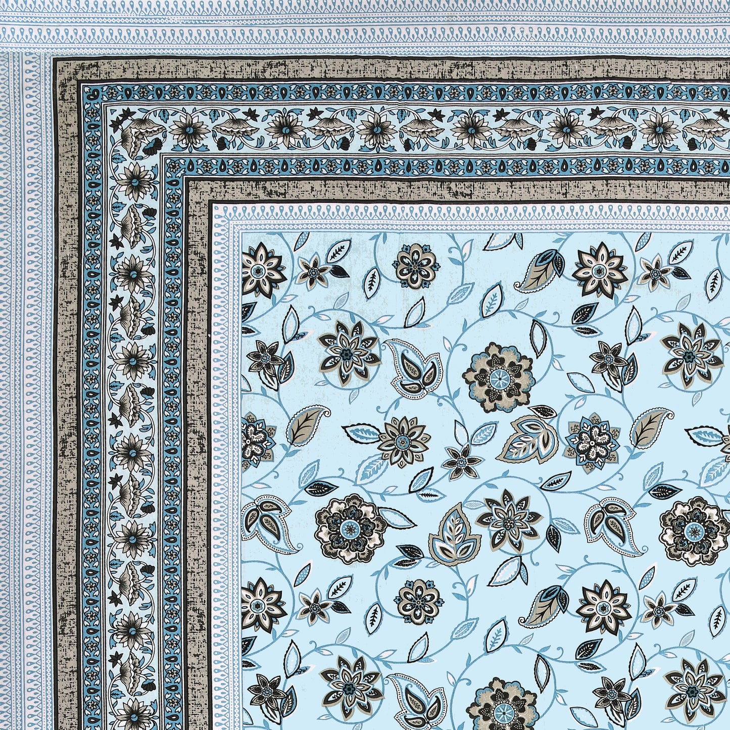 Floral Reverie Double Cotton Bedsheet (90×100 in.)