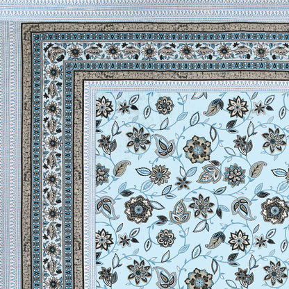 Floral Reverie Double Cotton Bedsheet (90×100 in.)