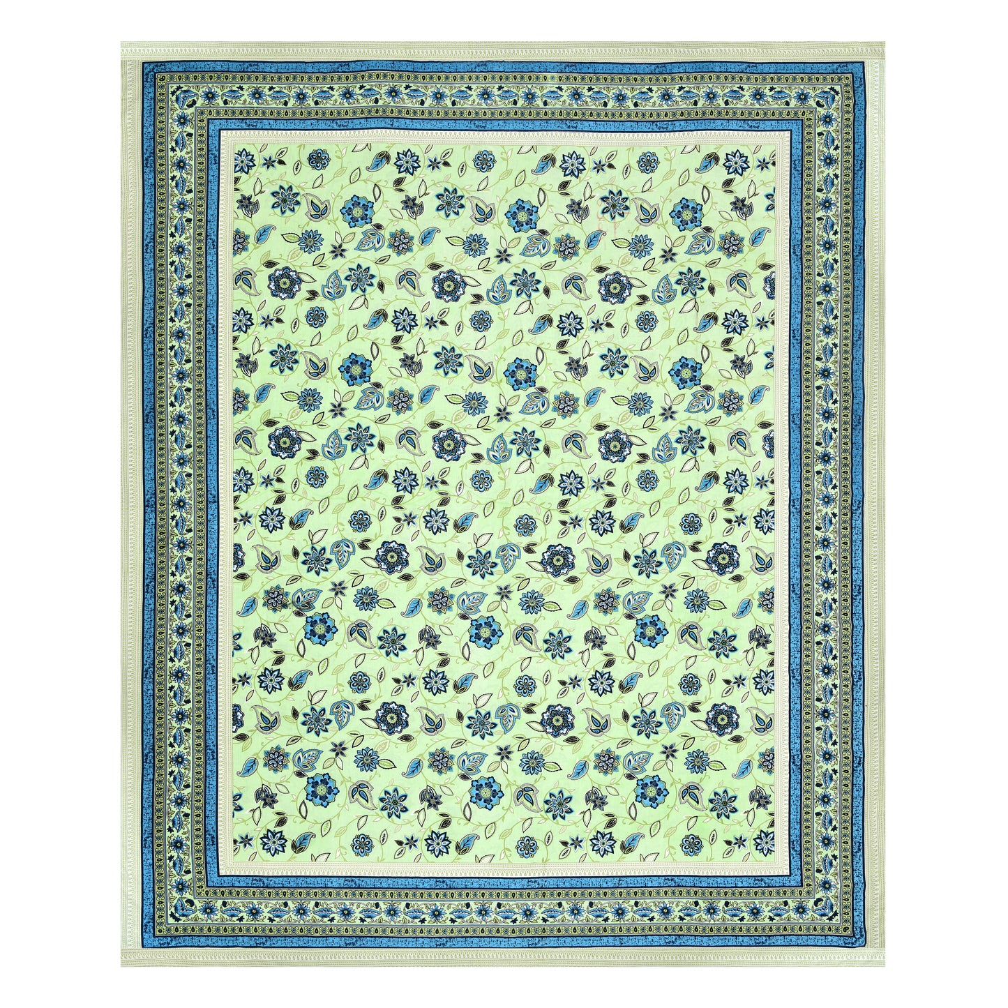 Floral Reverie Double Cotton Bedsheet (90×100 in.)