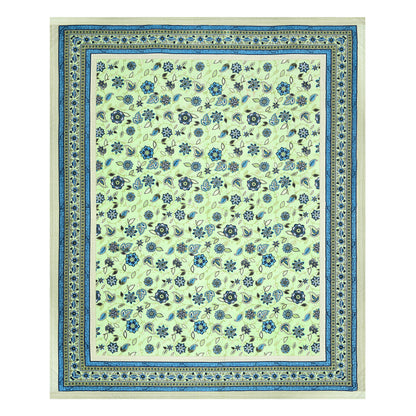 Floral Reverie Double Cotton Bedsheet (90×100 in.)