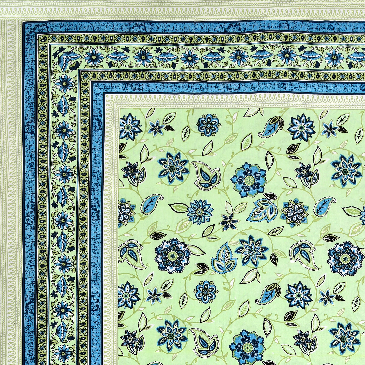 Floral Reverie Double Cotton Bedsheet (90×100 in.)