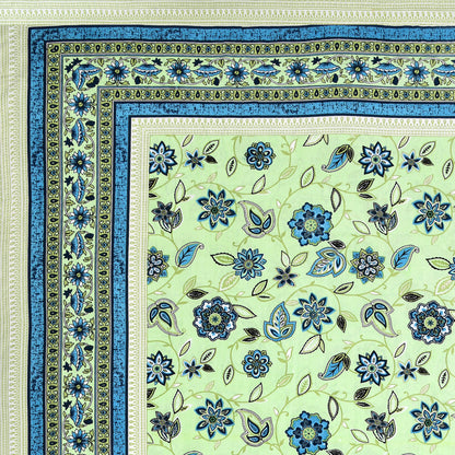 Floral Reverie Double Cotton Bedsheet (90×100 in.)