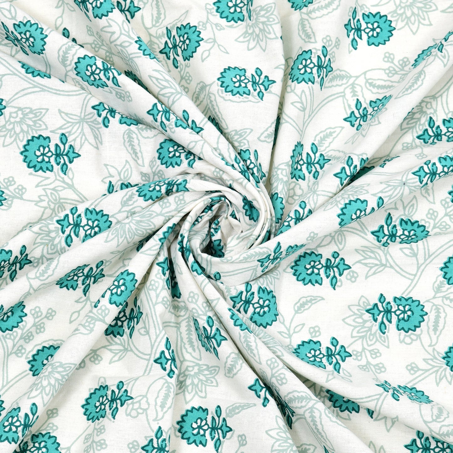 Sunehri Gulshan Double Cotton Bedsheet (90×100 in.)