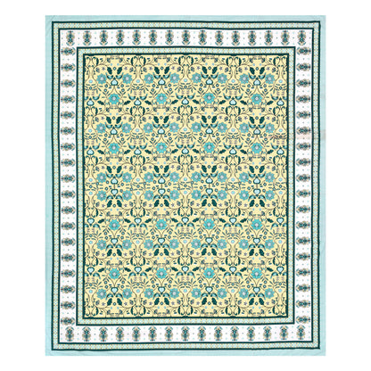Meadow Charm Double Cotton Bedsheet (90×100 in.)