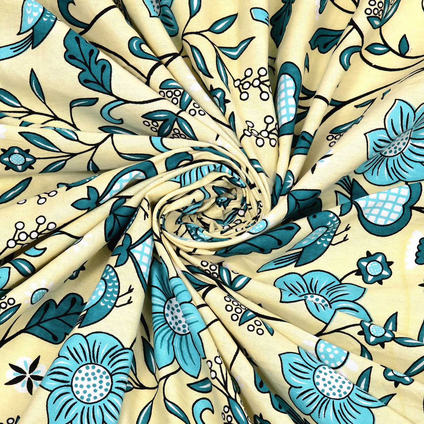 Meadow Charm Double Cotton Bedsheet (90×100 in.)