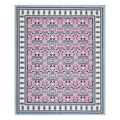 Meadow Charm Double Cotton Bedsheet (90×100 in.)