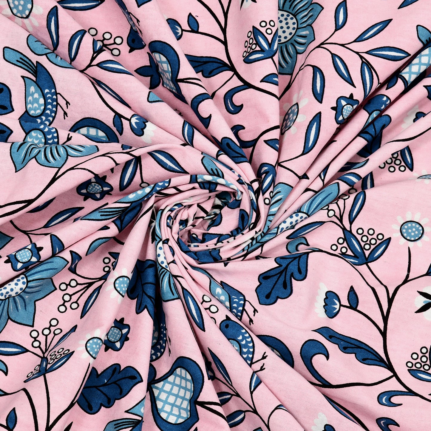 Meadow Charm Double Cotton Bedsheet (90×100 in.)