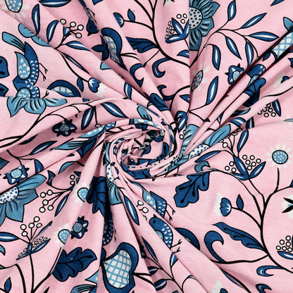 Meadow Charm Double Cotton Bedsheet (90×100 in.)