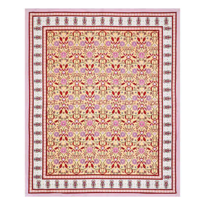 Meadow Charm Double Cotton Bedsheet (90×100 in.)