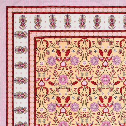 Meadow Charm Double Cotton Bedsheet (90×100 in.)