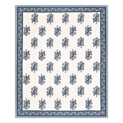 Royal Blossom Double Cotton Bedsheet (90×100 in.)