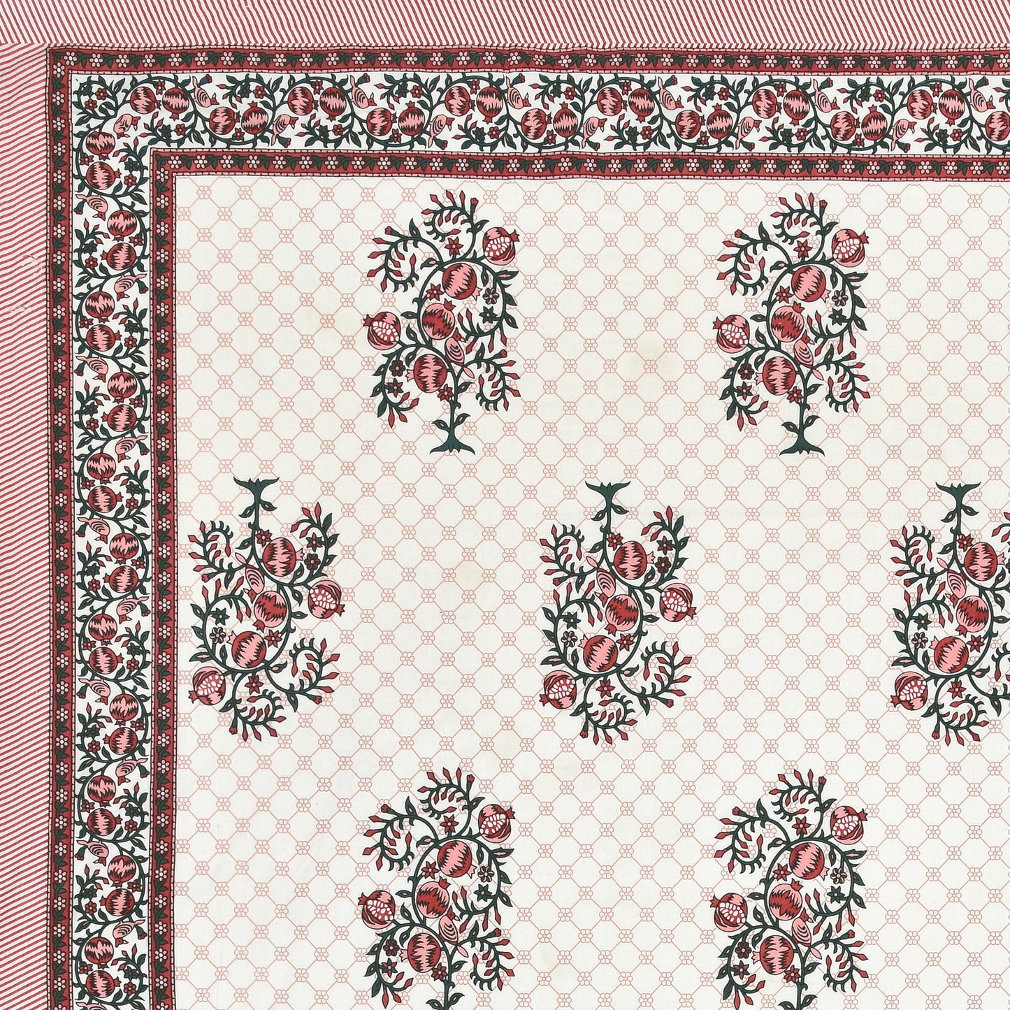 Royal Blossom Double Cotton Bedsheet (90×100 in.)