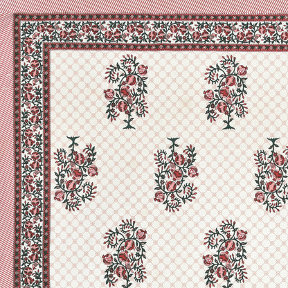 Royal Blossom Double Cotton Bedsheet (90×100 in.)