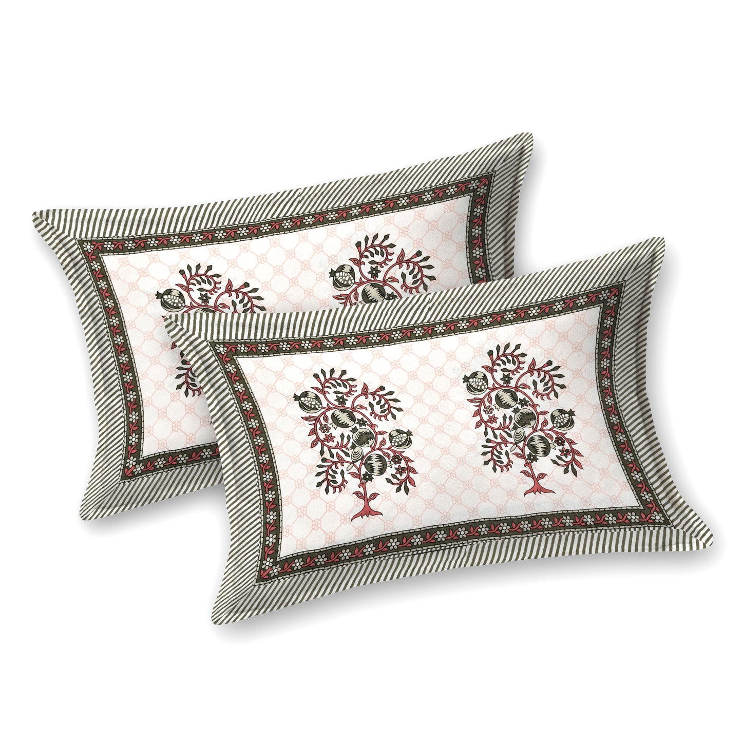 Royal Blossom Double Cotton Bedsheet (90×100 in.)