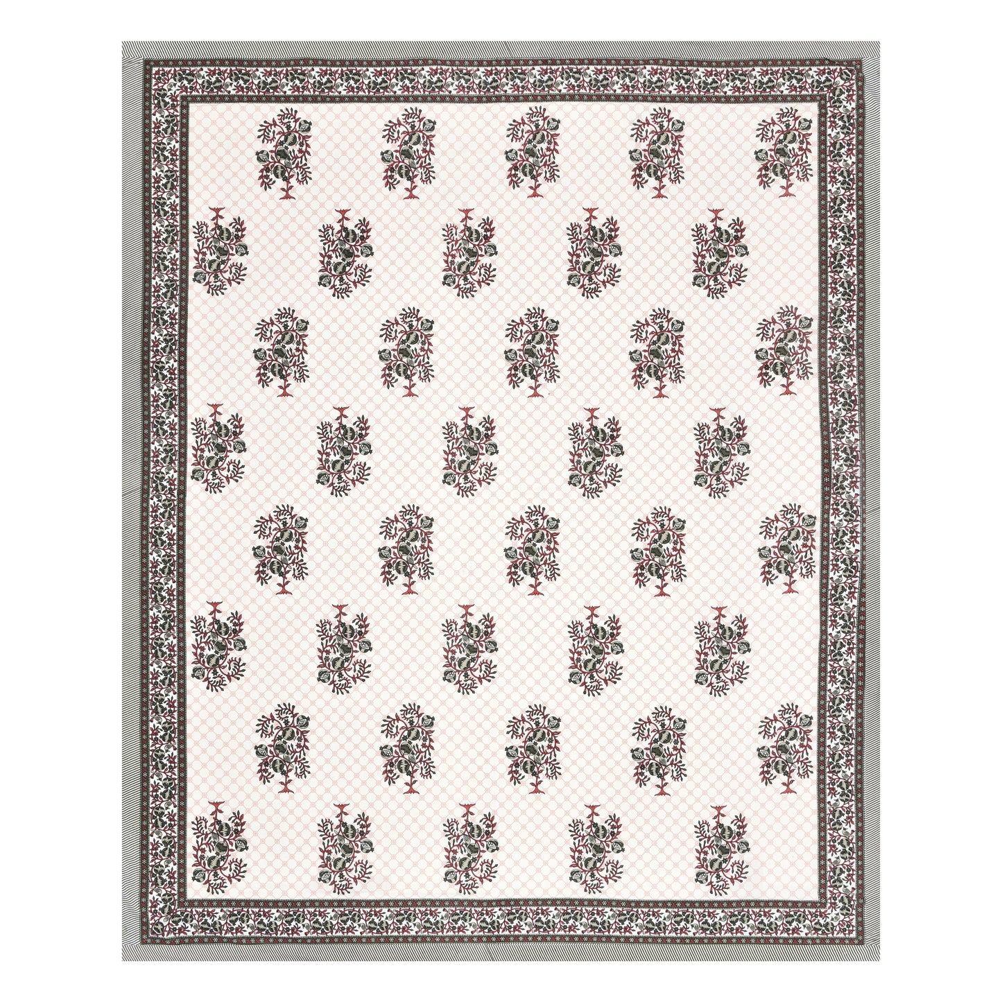 Royal Blossom Double Cotton Bedsheet (90×100 in.)