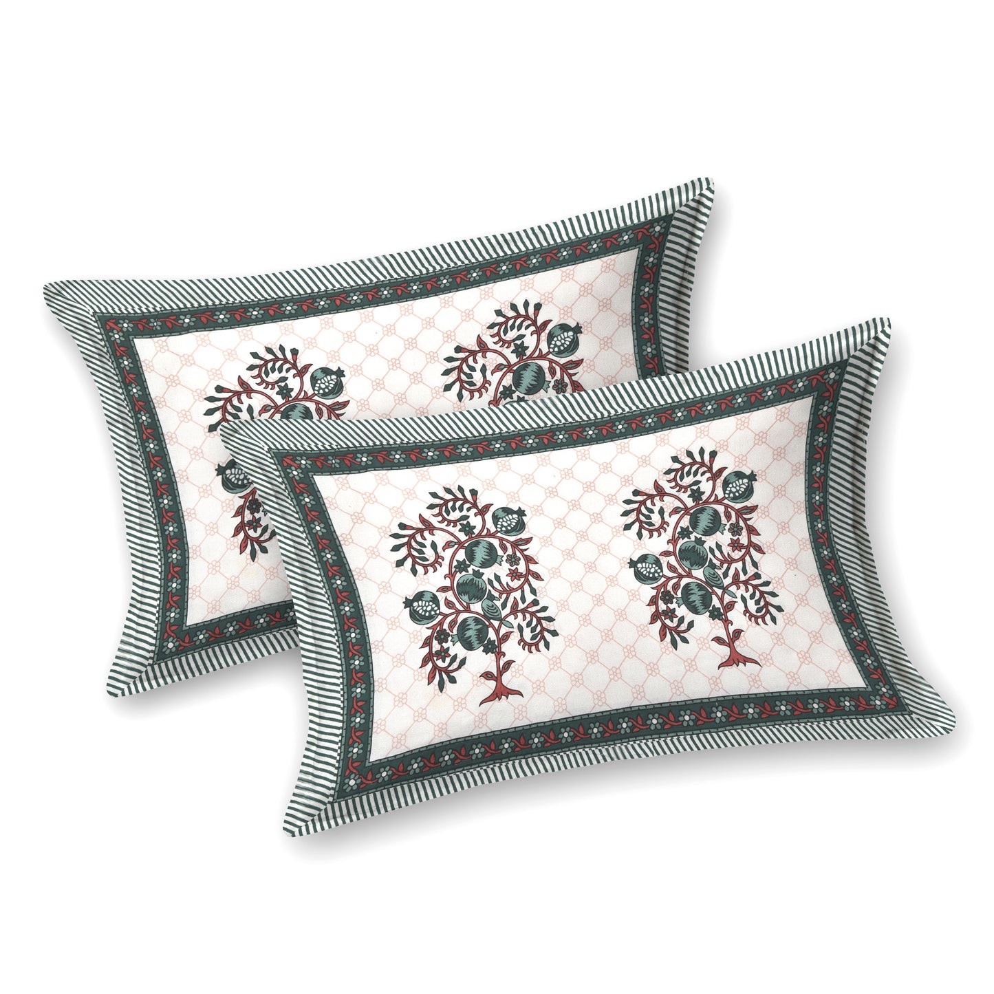 Royal Blossom Double Cotton Bedsheet (90×100 in.)