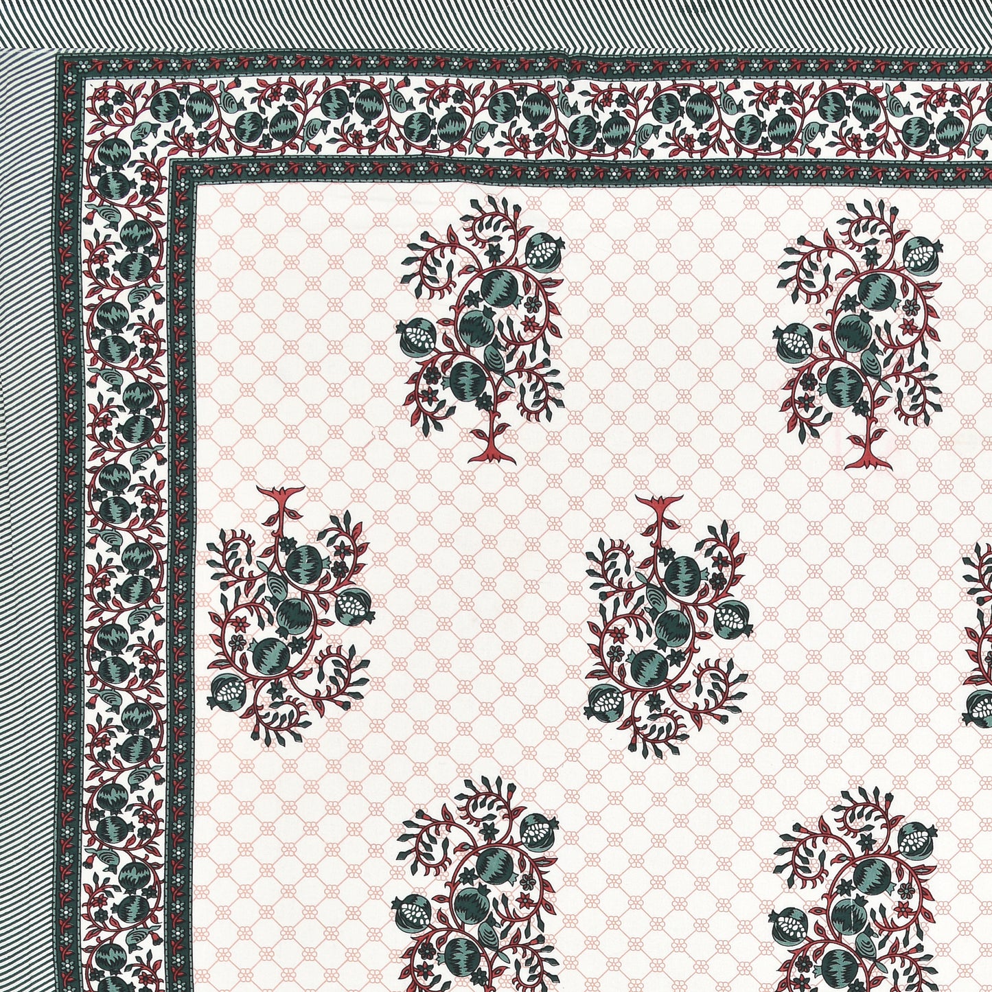 Royal Blossom Double Cotton Bedsheet (90×100 in.)