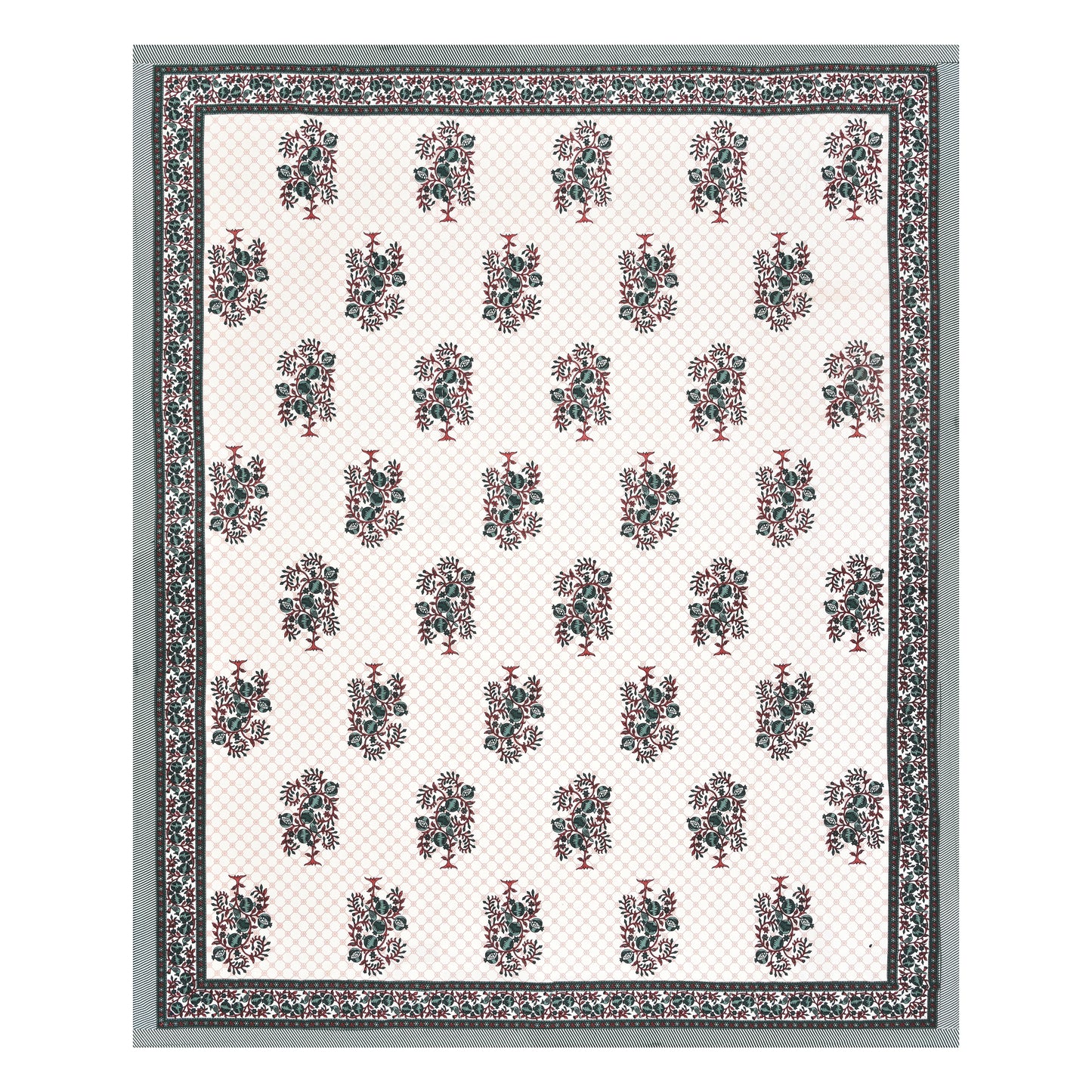 Royal Blossom Double Cotton Bedsheet (90×100 in.)