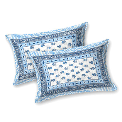 Sunehri Gulshan Double Cotton Bedsheet (90×100 in.)