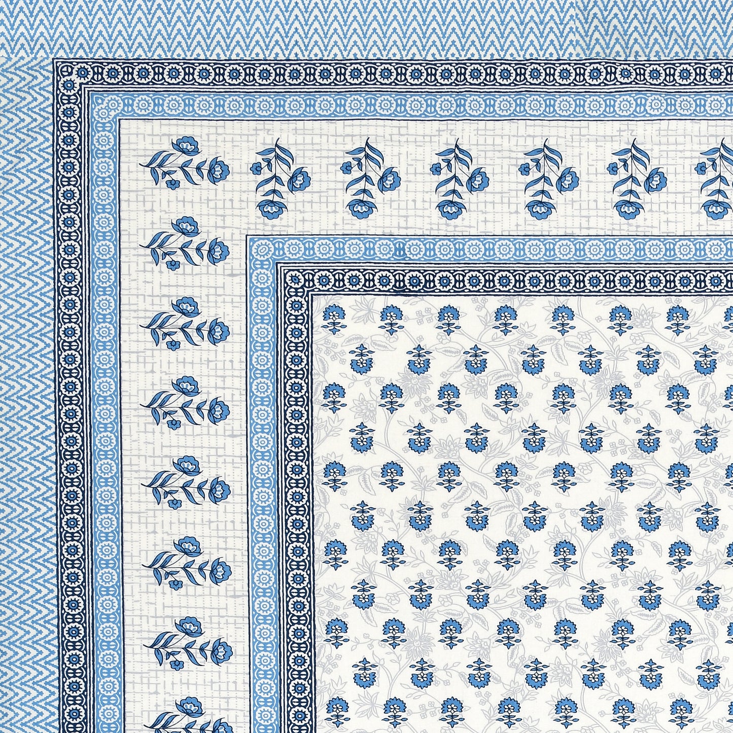 Sunehri Gulshan Double Cotton Bedsheet (90×100 in.)