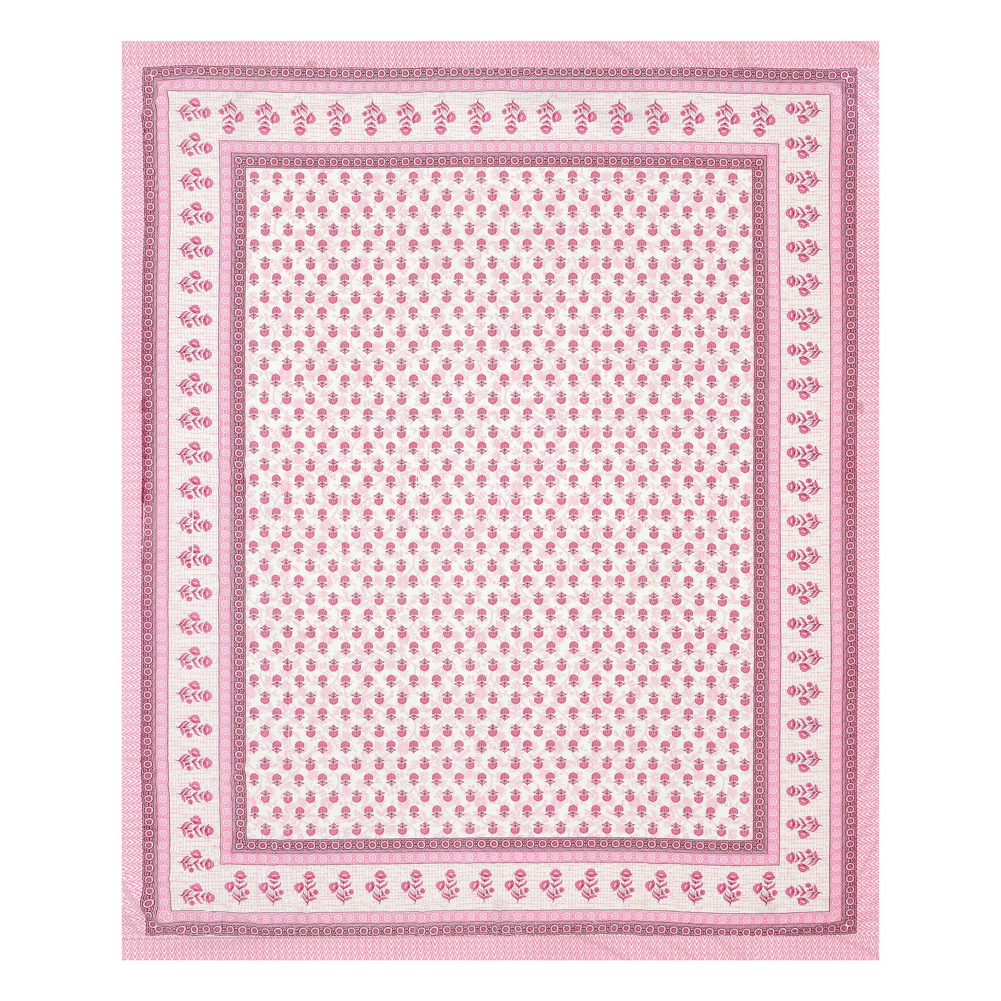 Sunehri Gulshan Double Cotton Bedsheet (90×100 in.)