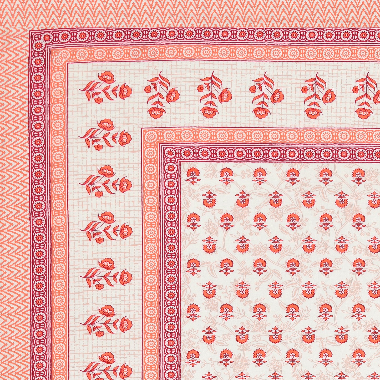 Sunehri Gulshan Double Cotton Bedsheet (90×100 in.)