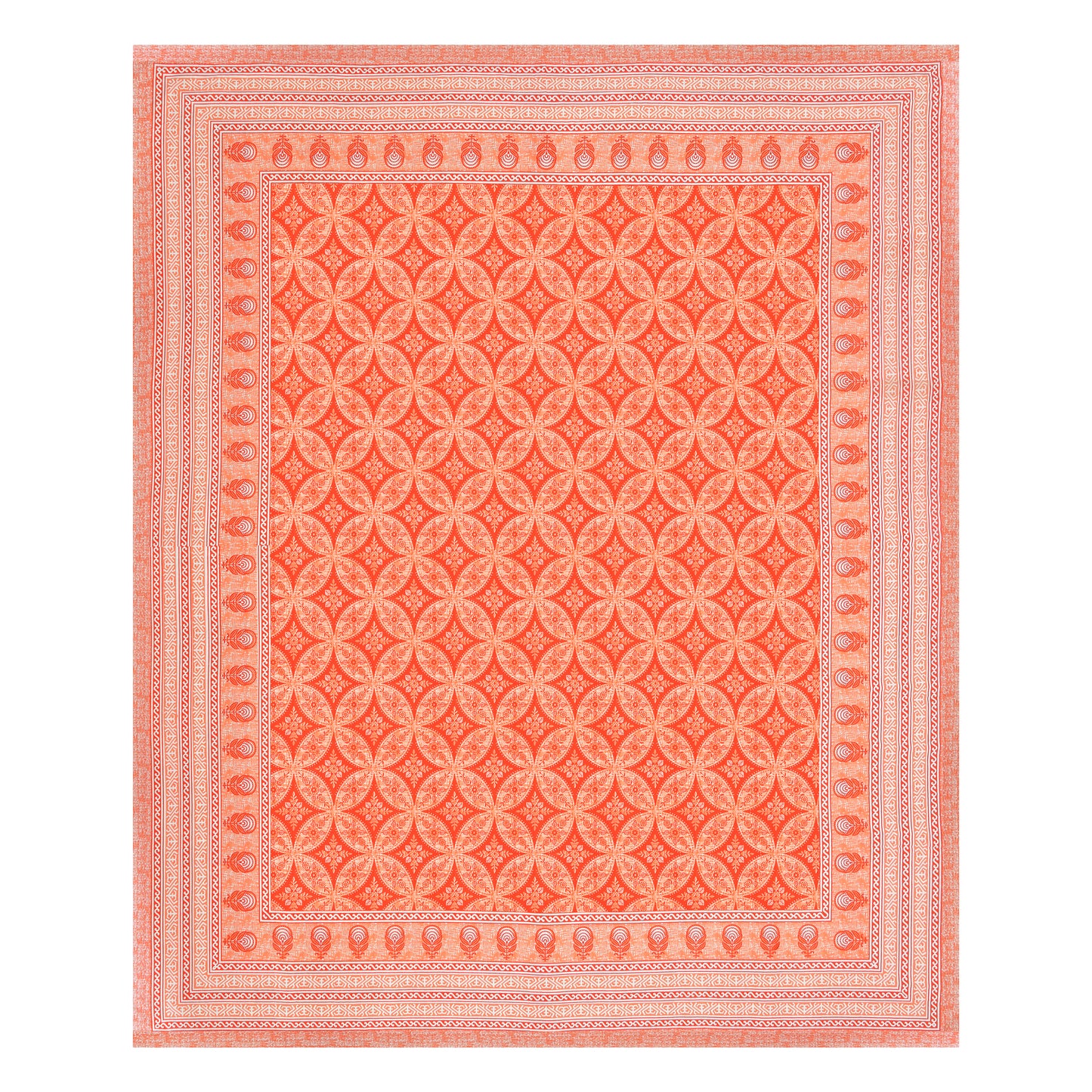 Azure Paisley Double Cotton Bedsheet (90×100 in.)