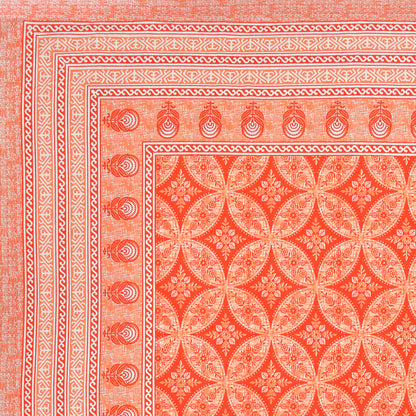 Azure Paisley Double Cotton Bedsheet (90×100 in.)